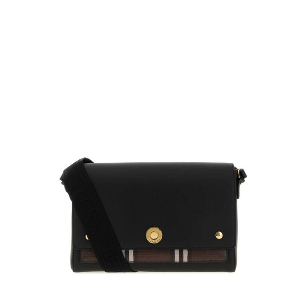 Burberry Women Black Leather Crossbody Bag